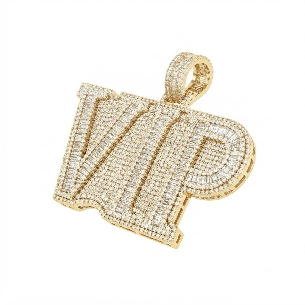 VIP Custom Letter Diamond Pendant