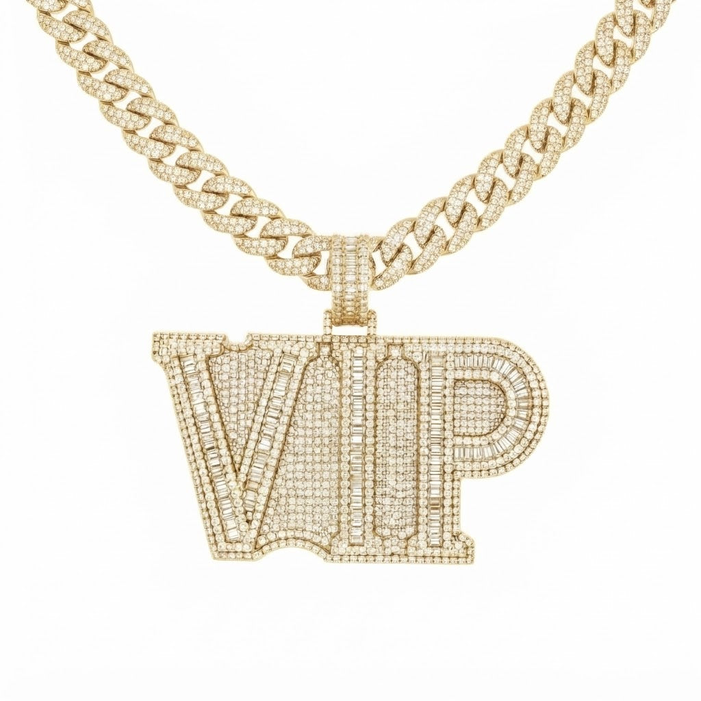 VIP Custom Letter Diamond Pendant
