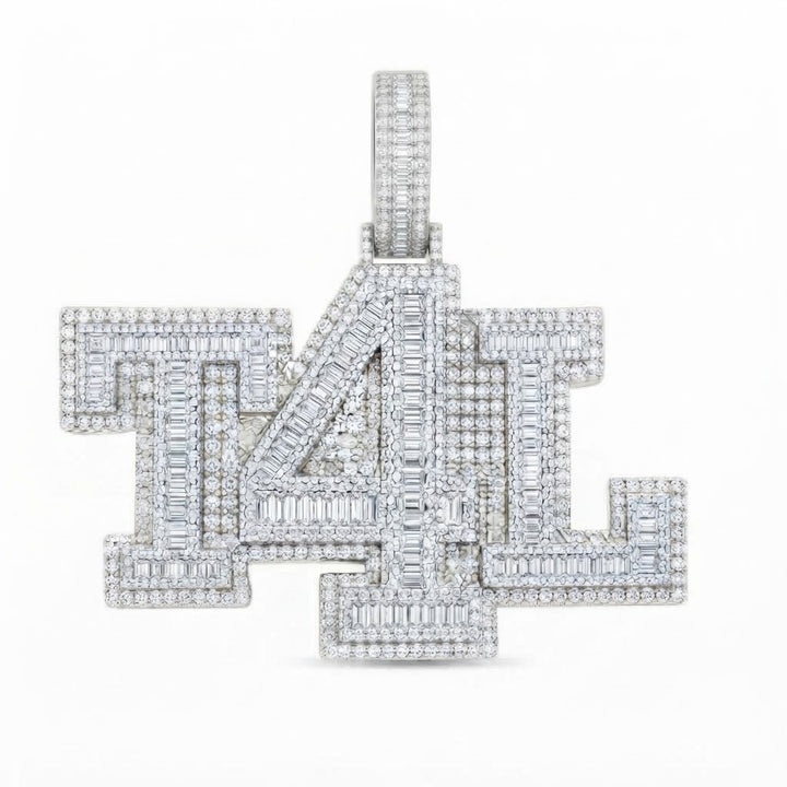 Custom T4L Letter Luxury Diamond Pendant
