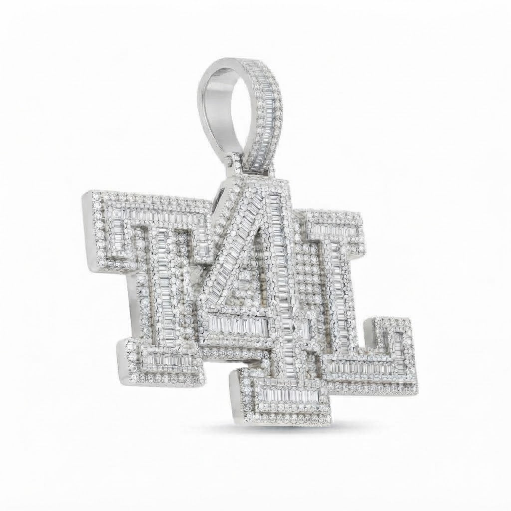 Custom T4L Letter Luxury Diamond Pendant