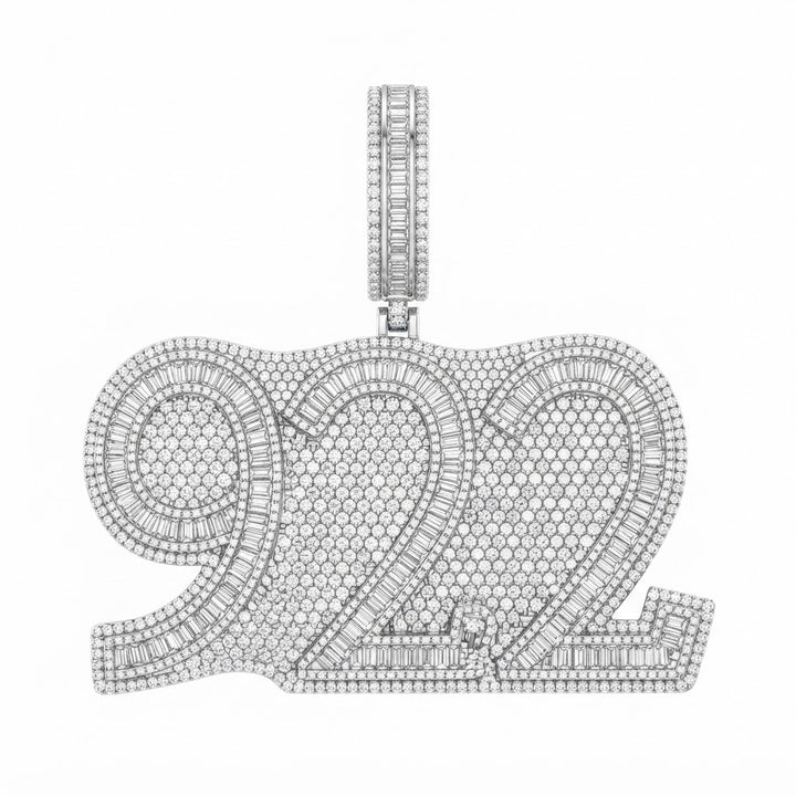 Custom 922 Letter Luxury Diamond Pendant