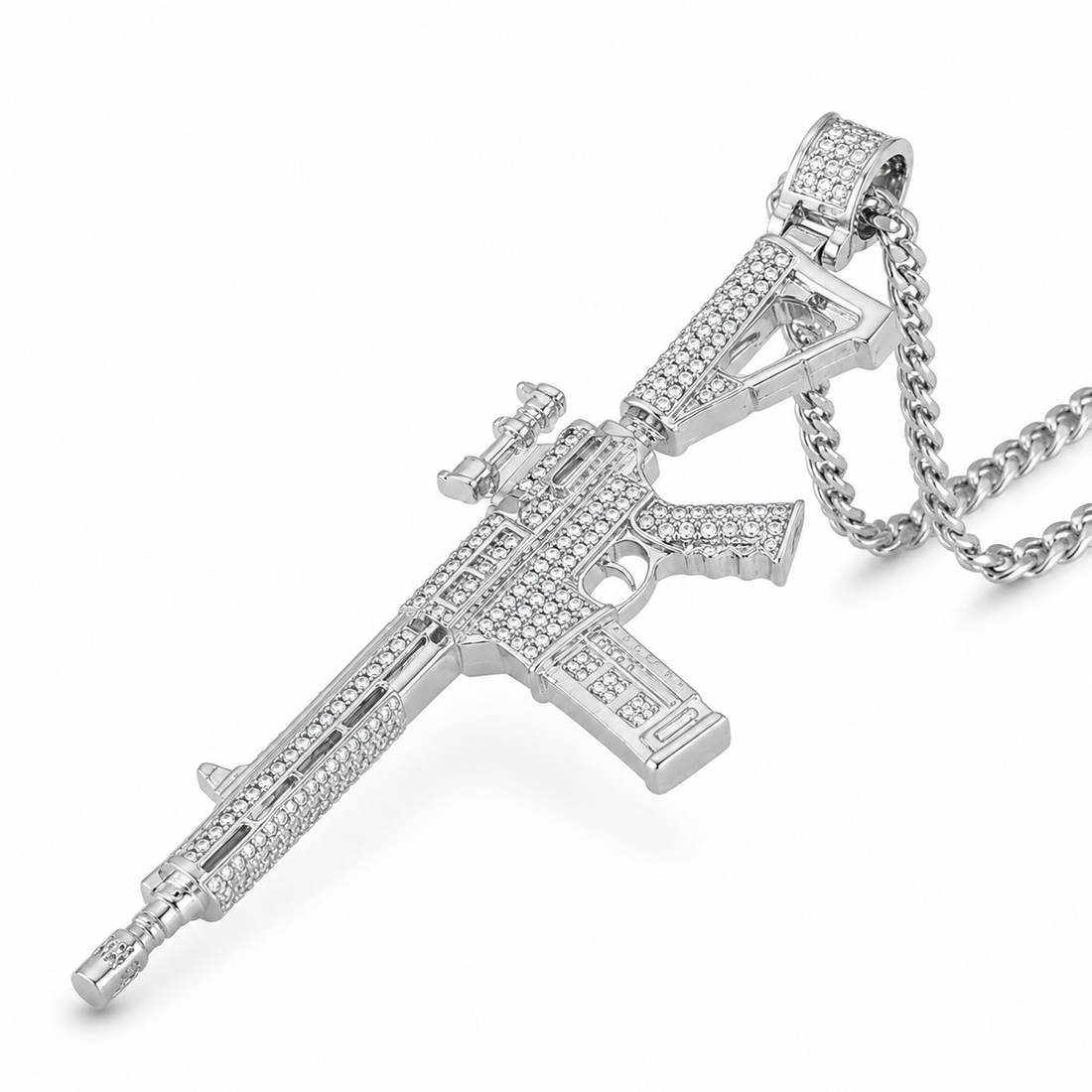 Pavé Rifle Diamond Pendant