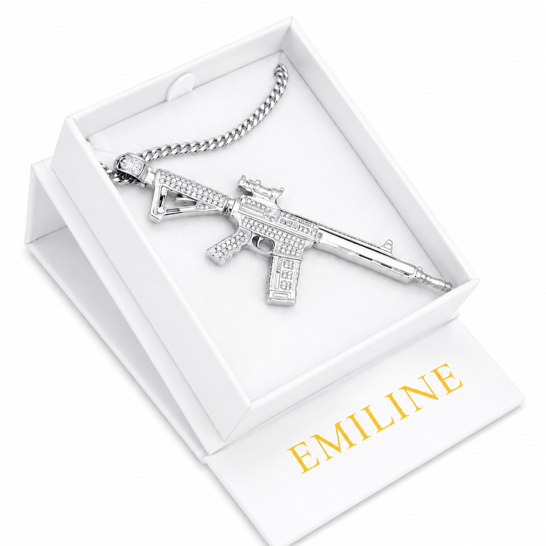 Pavé Rifle Diamond Pendant