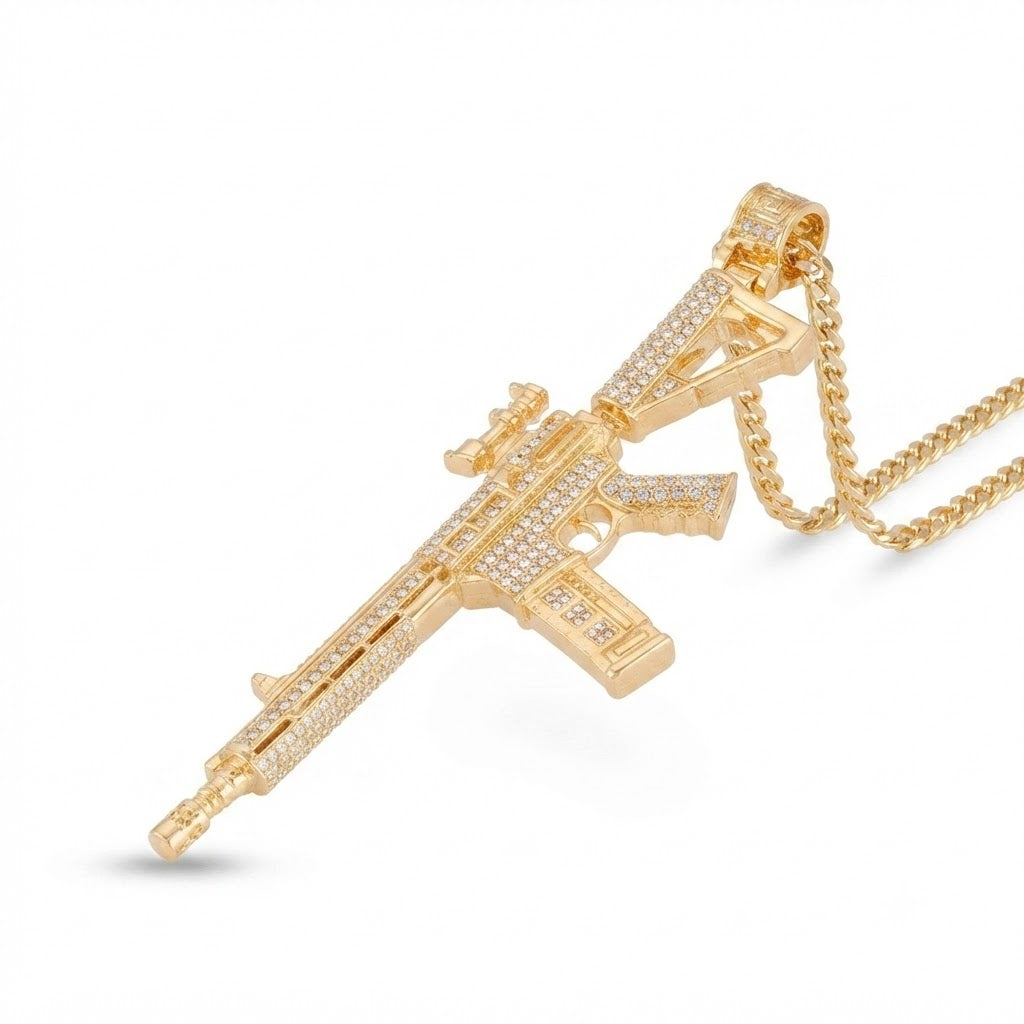 Pavé Rifle Diamond Pendant