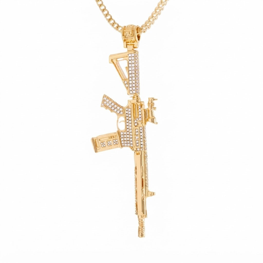 Pavé Rifle Diamond Pendant