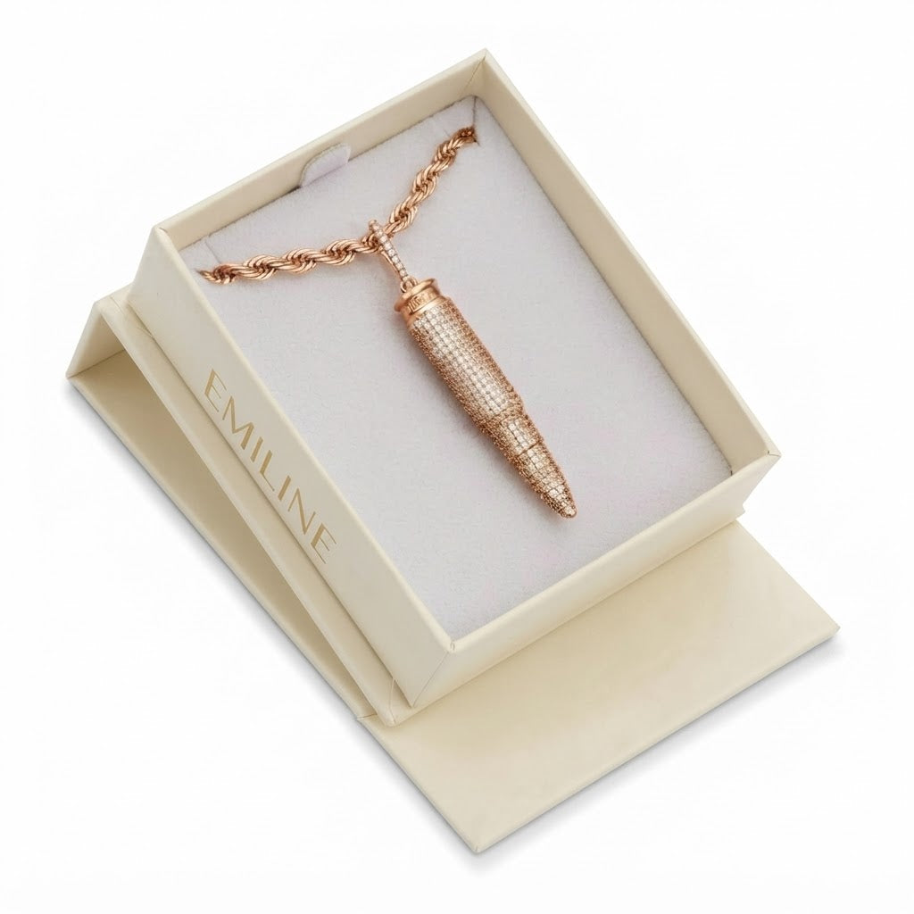 Bullet Diamond Pendant