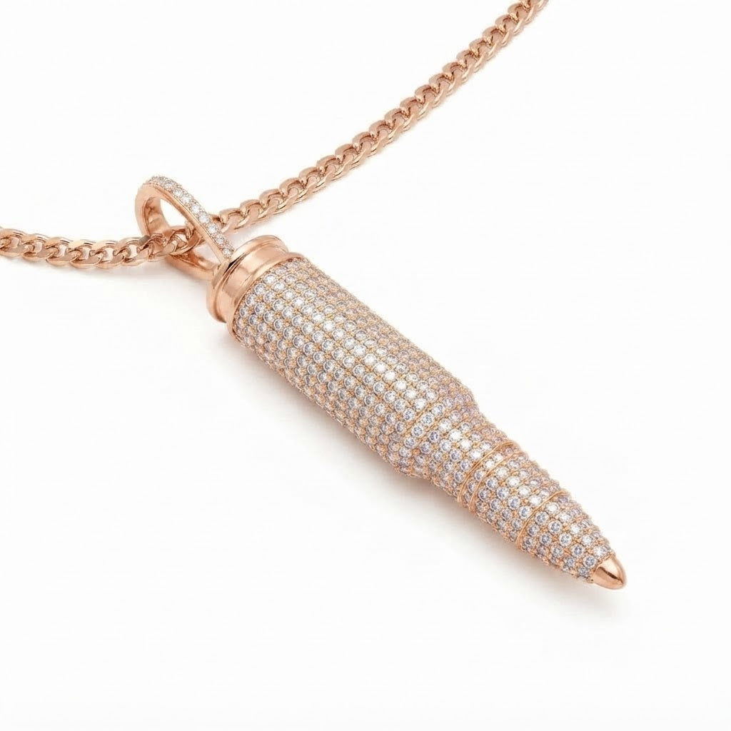 Bullet Diamond Pendant