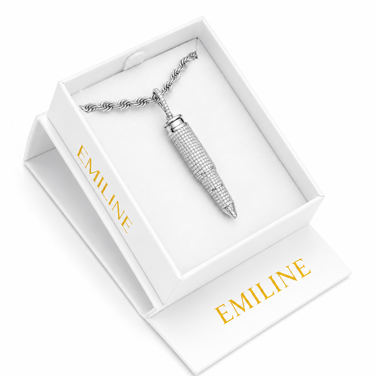 Bullet Diamond Pendant