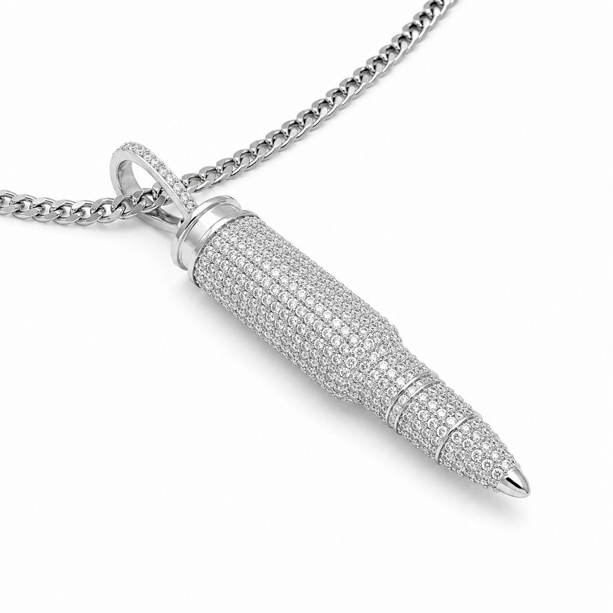 Bullet Diamond Pendant
