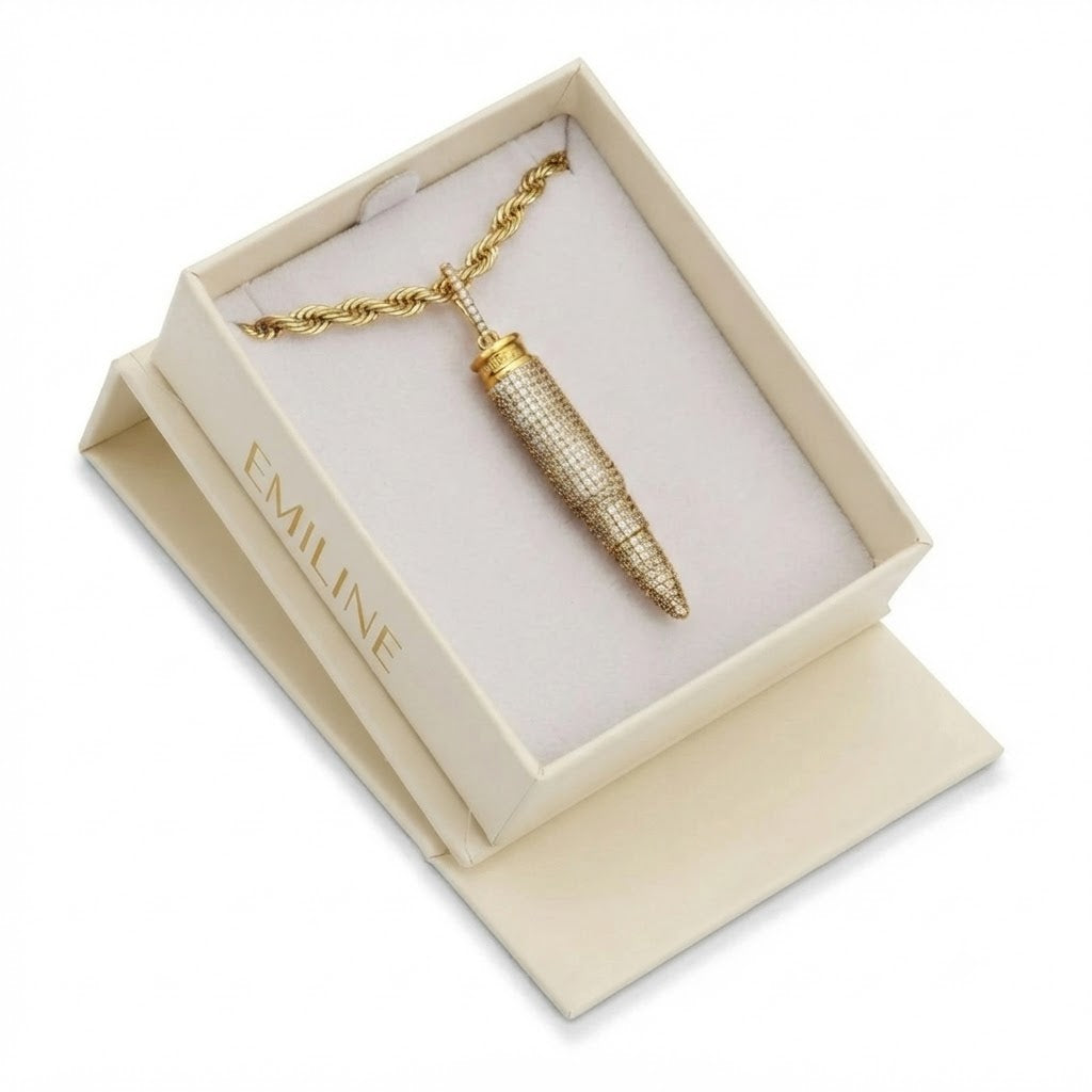 Bullet Diamond Pendant
