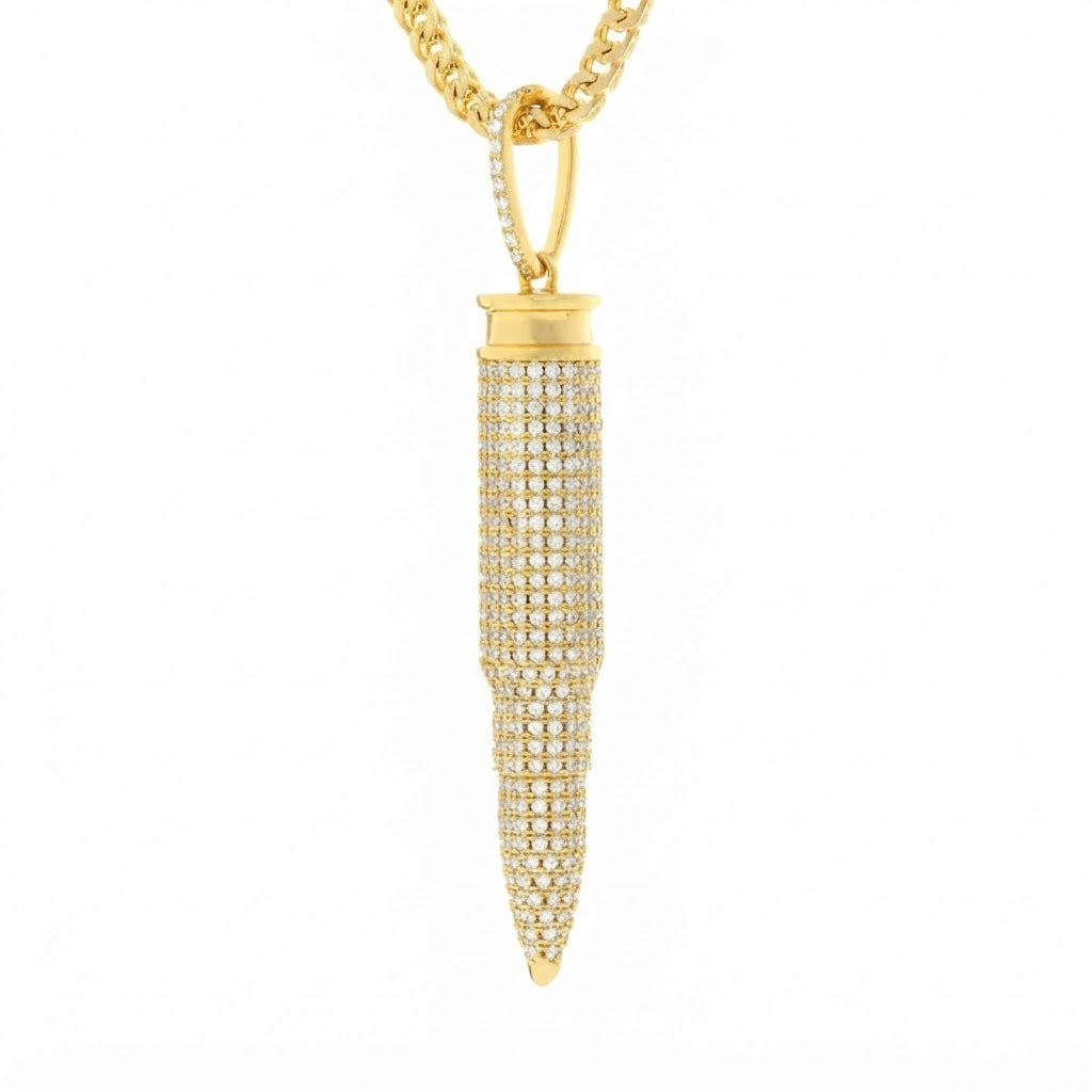 Bullet Diamond Pendant