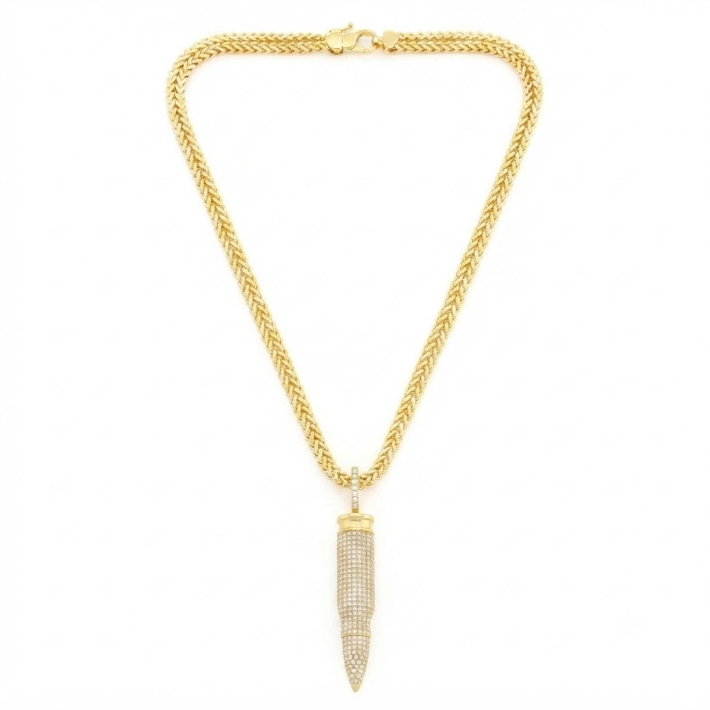 Bullet Diamond Pendant