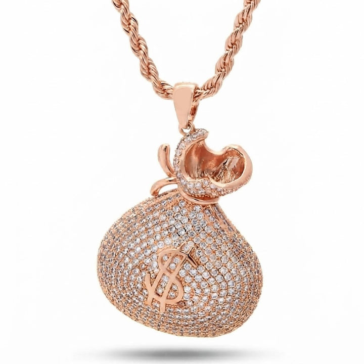 Diamond Money Bag Pendant