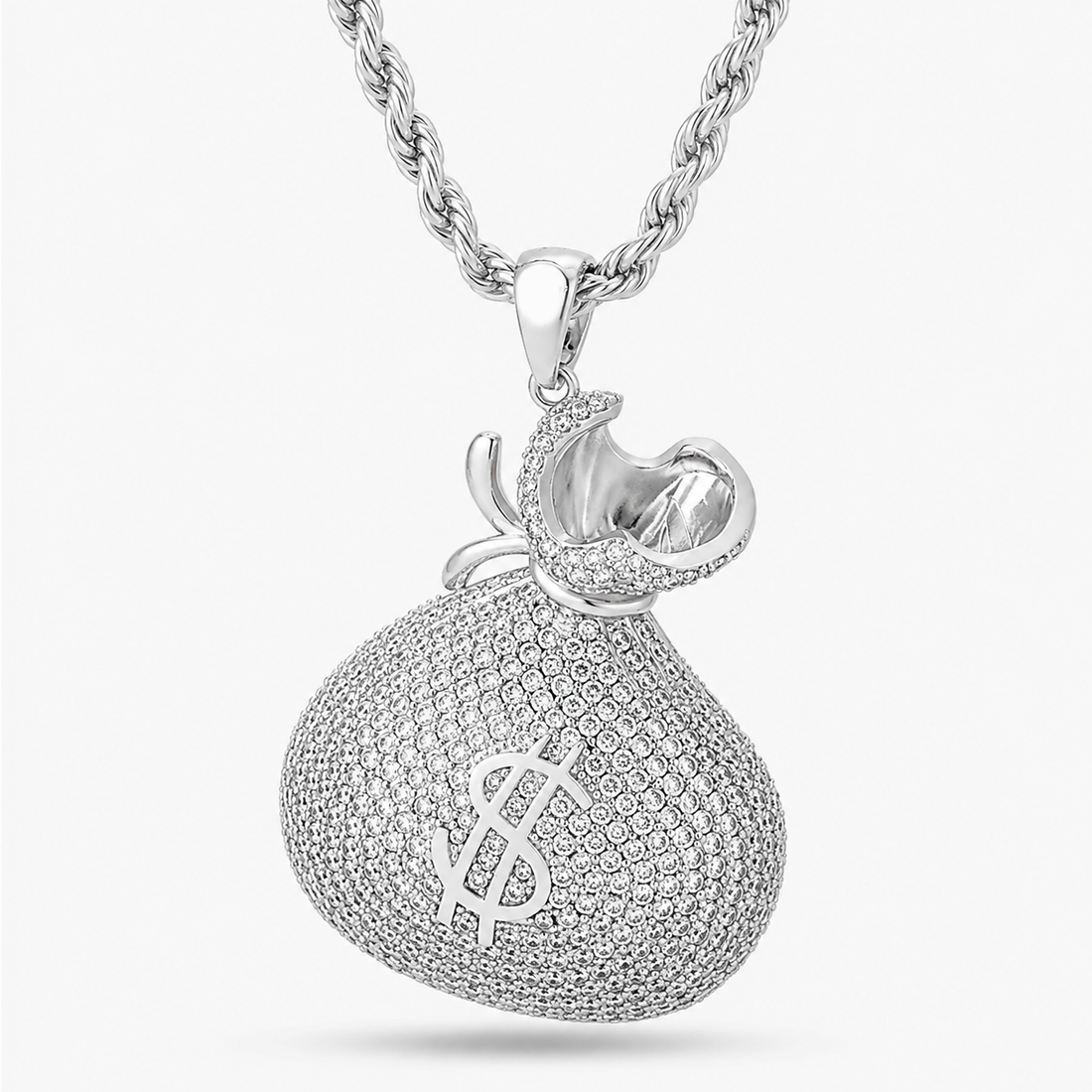 Diamond Money Bag Pendant