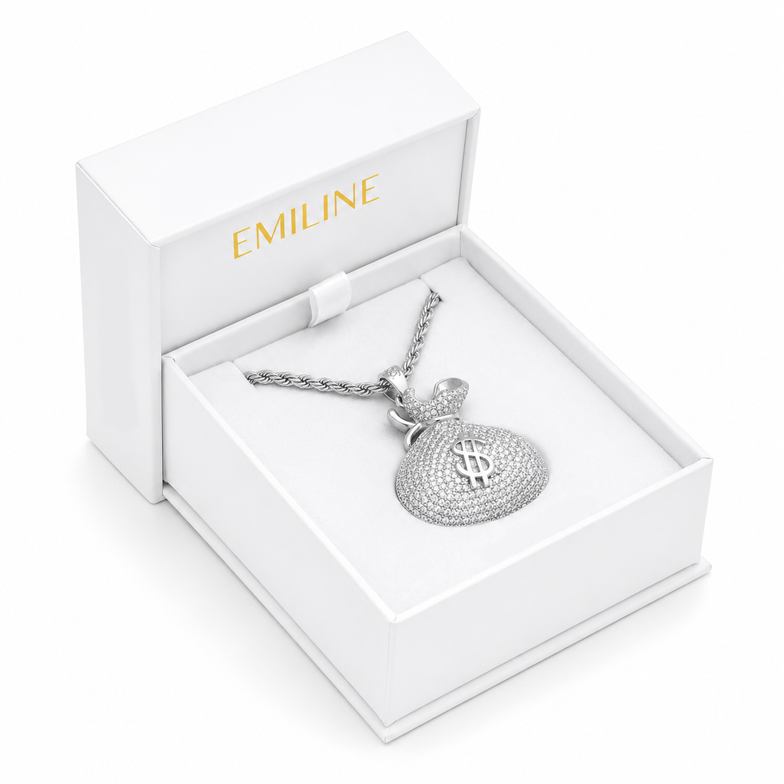 Diamond Money Bag Pendant