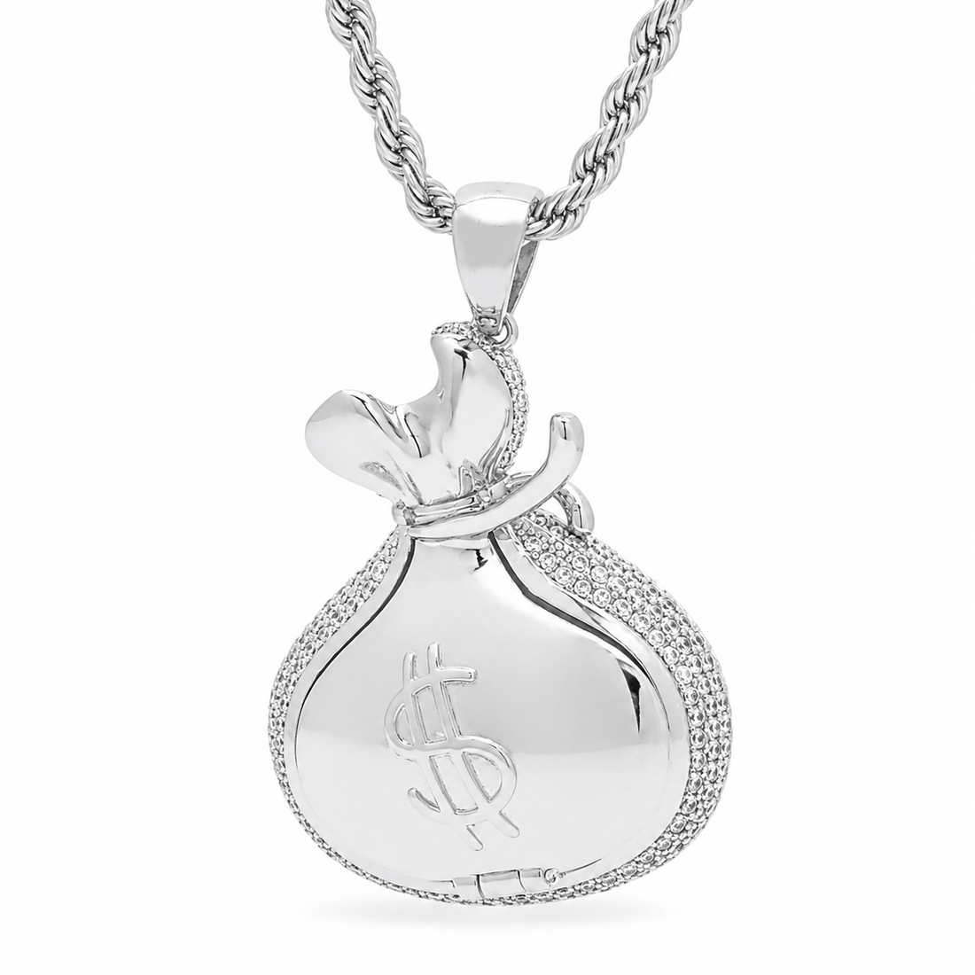 Diamond Money Bag Pendant