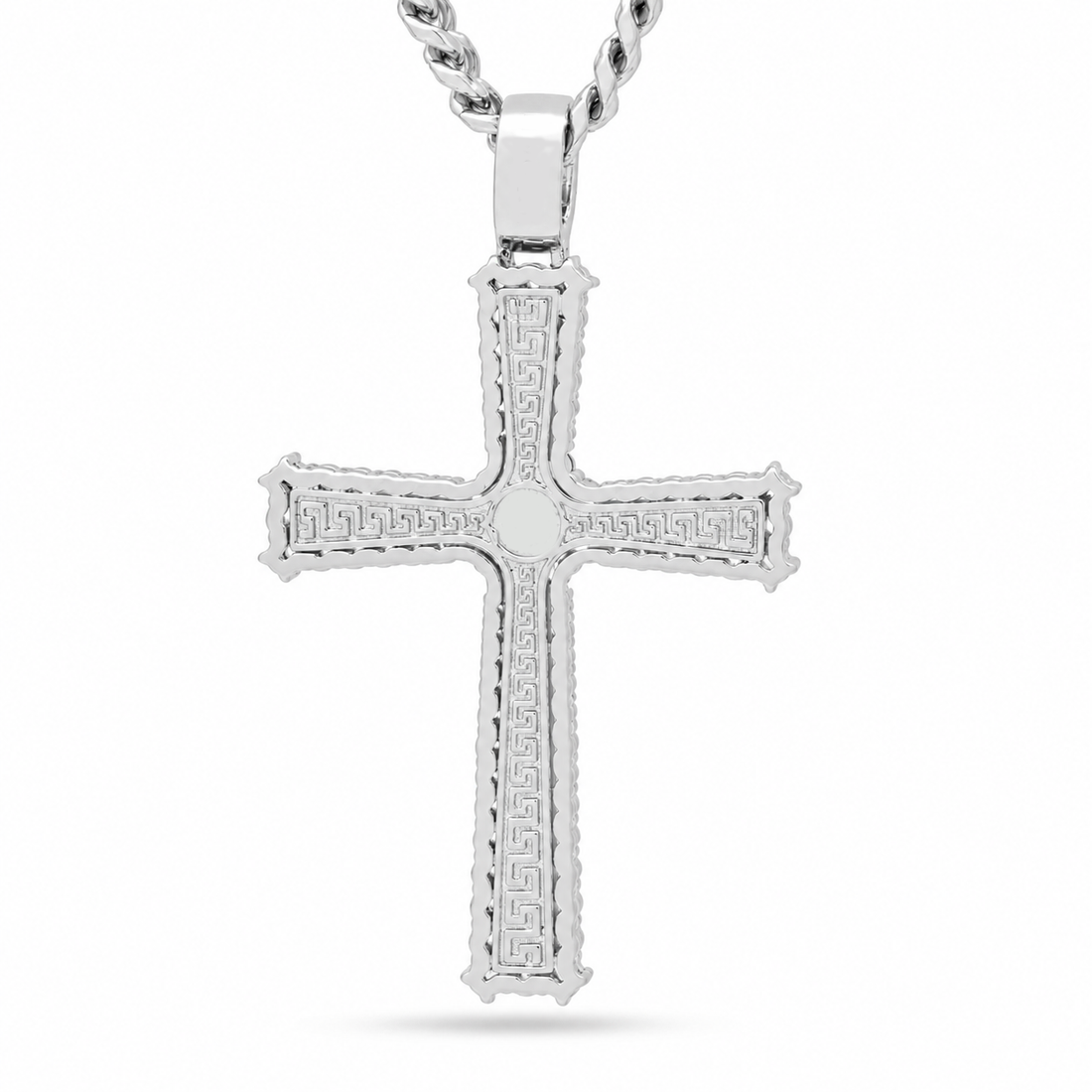 Cross Diamond Pendant in 925 Sterling Silver