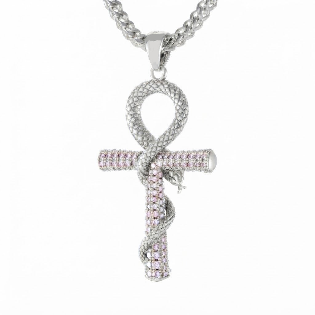 Serpent Cross Statement Pendant