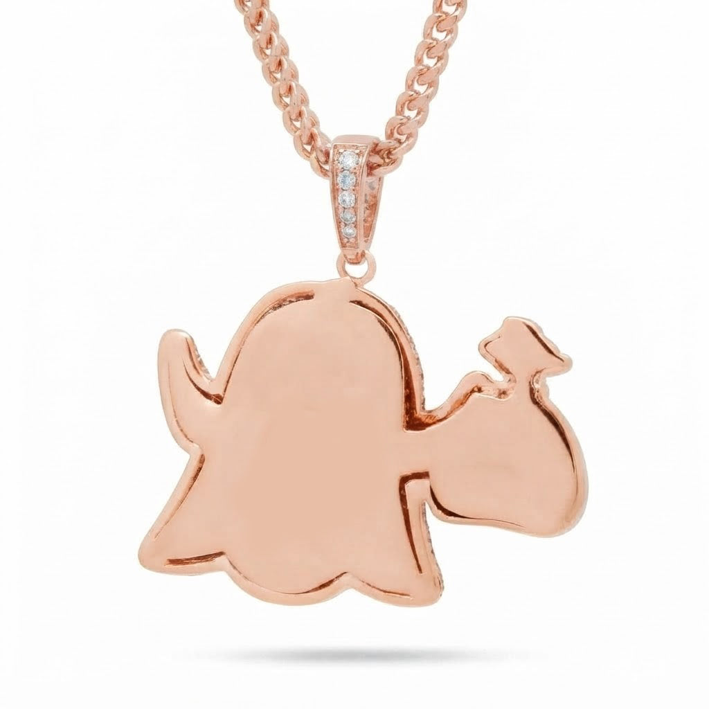 Iced-Out Money Bag Pendant