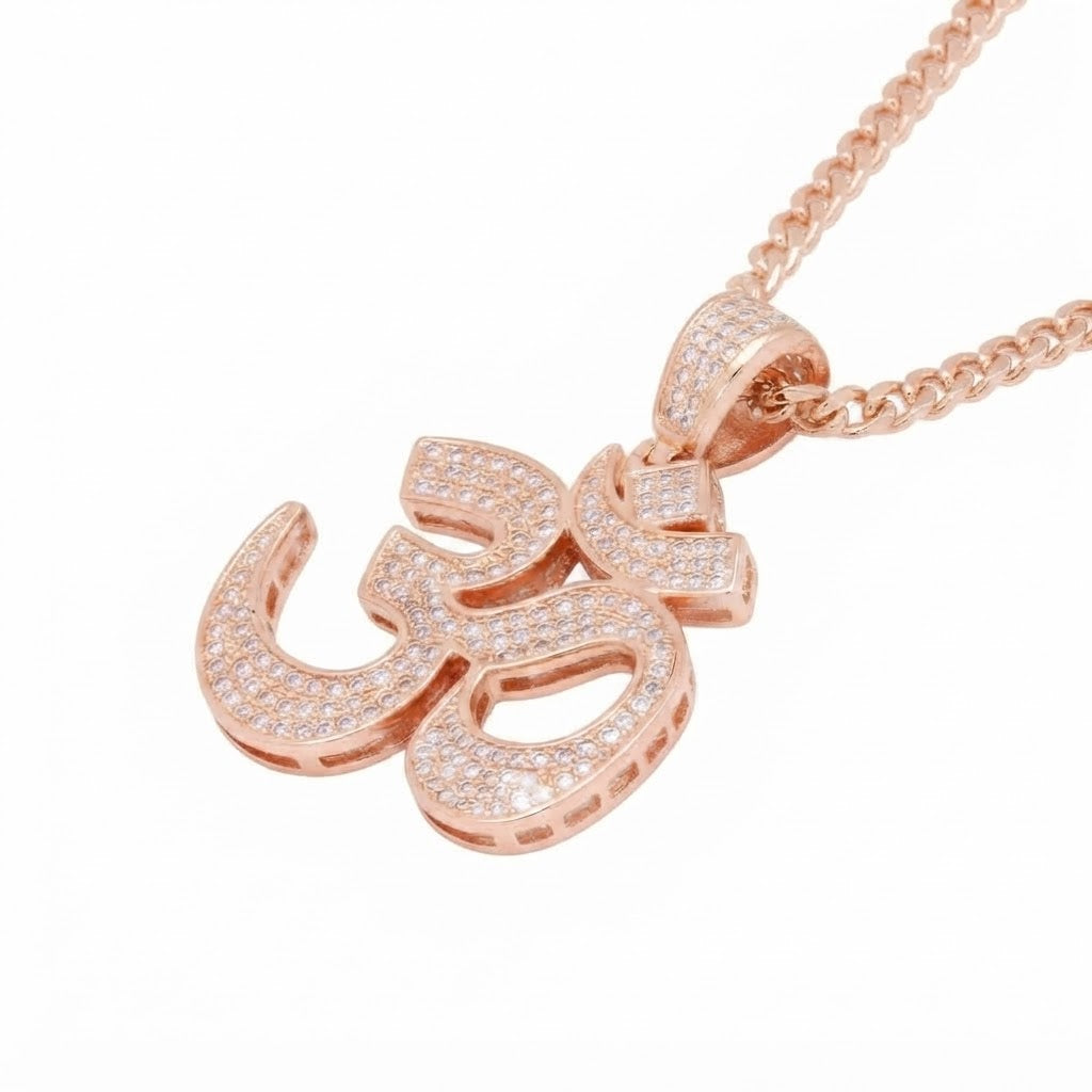 Om Symbol Diamond Pendant