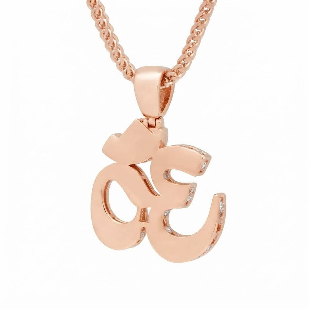 Om Symbol Diamond Pendant