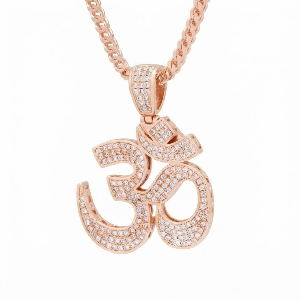 Om Symbol Diamond Pendant