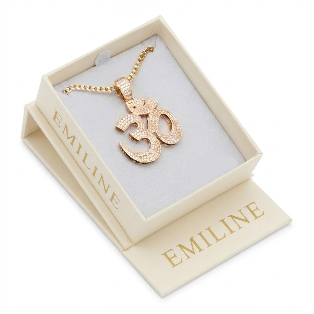 Om Symbol Diamond Pendant
