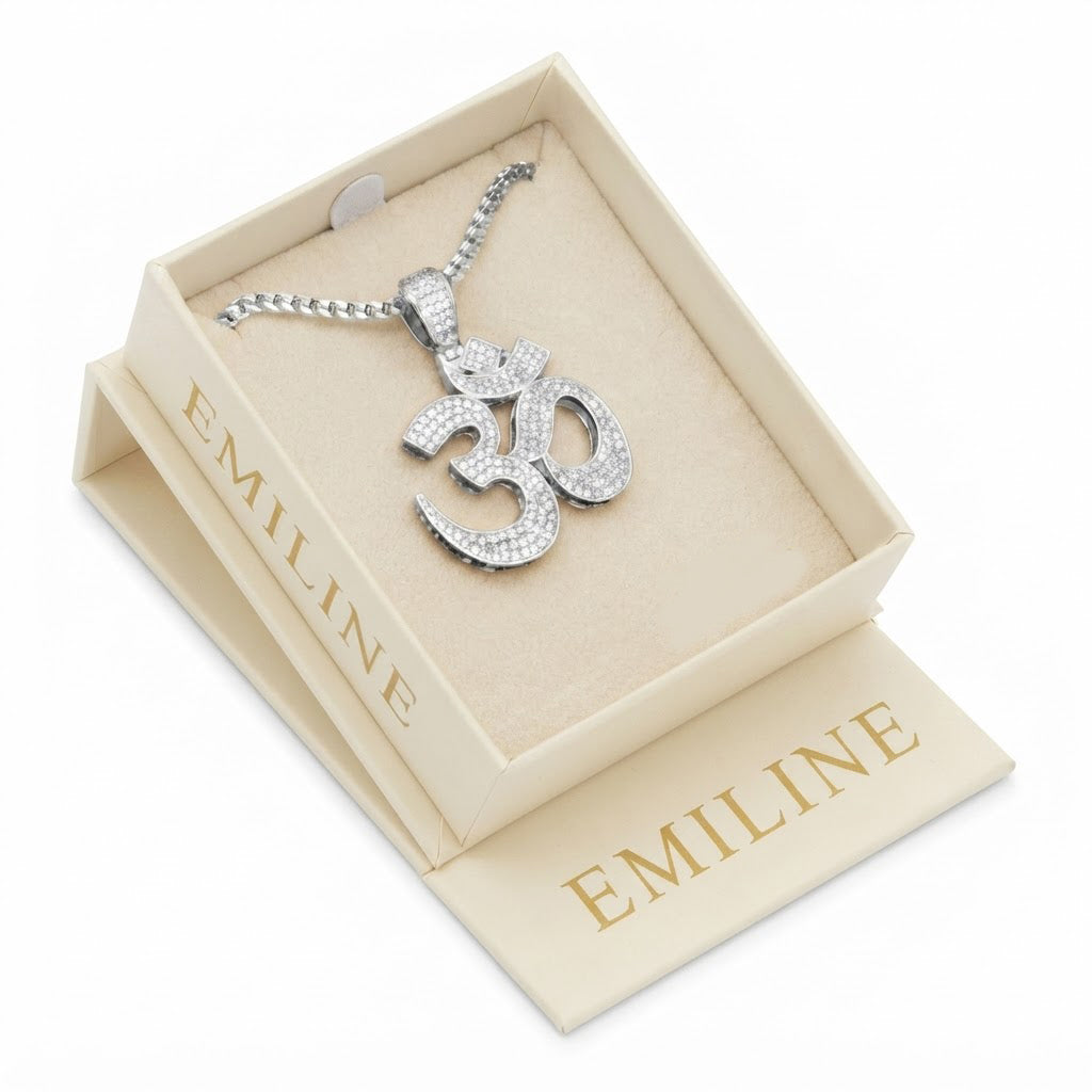 Om Symbol Diamond Pendant