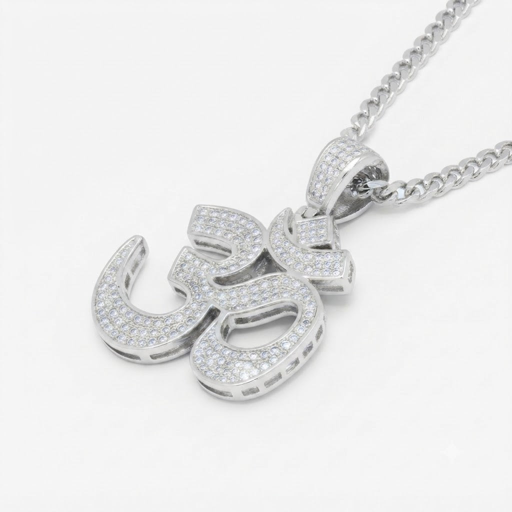 Om Symbol Diamond Pendant