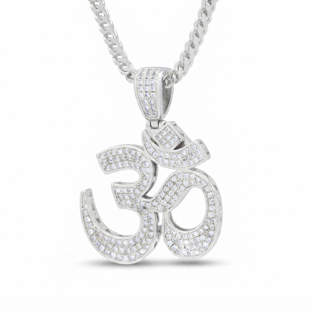Om Symbol Diamond Pendant