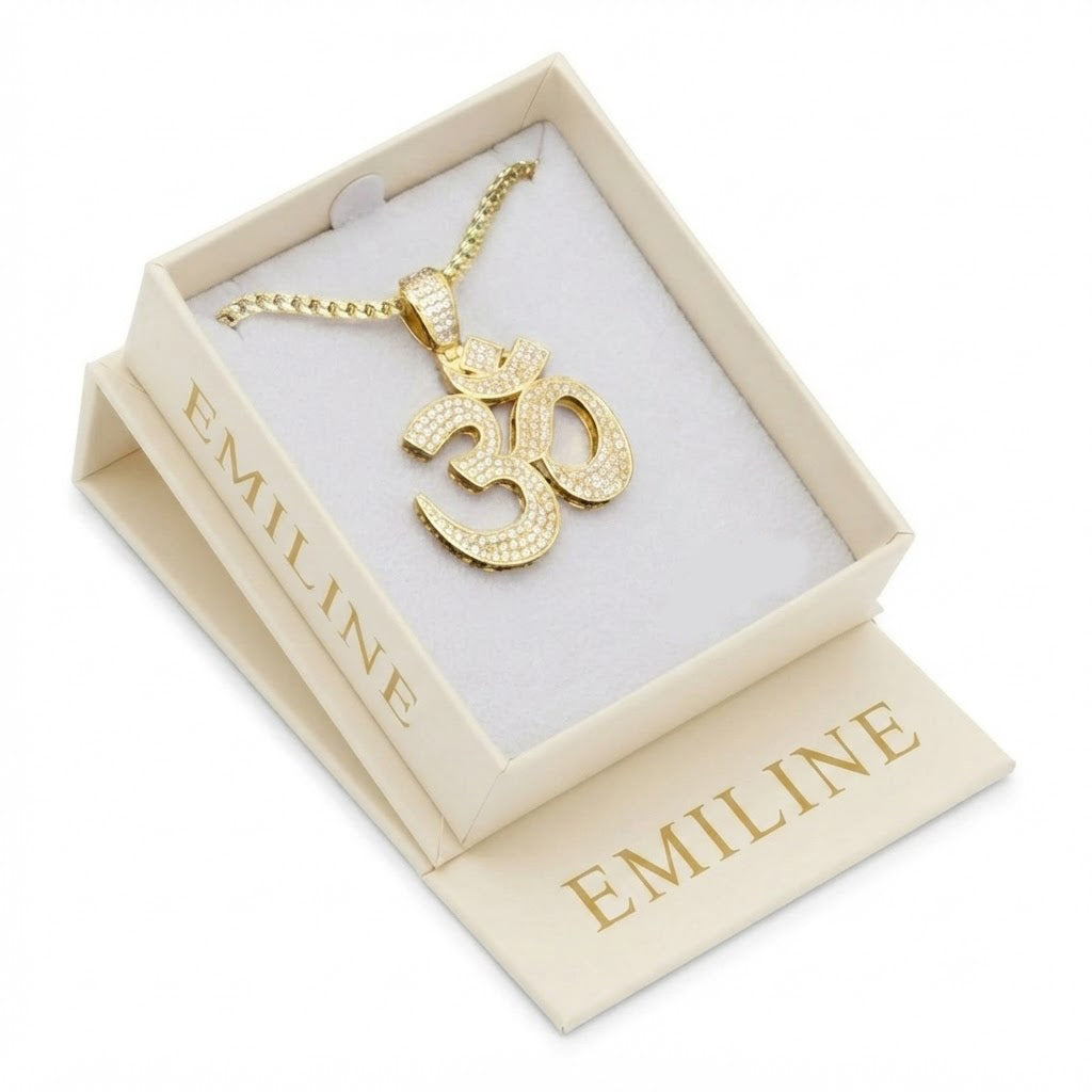 Om Symbol Diamond Pendant