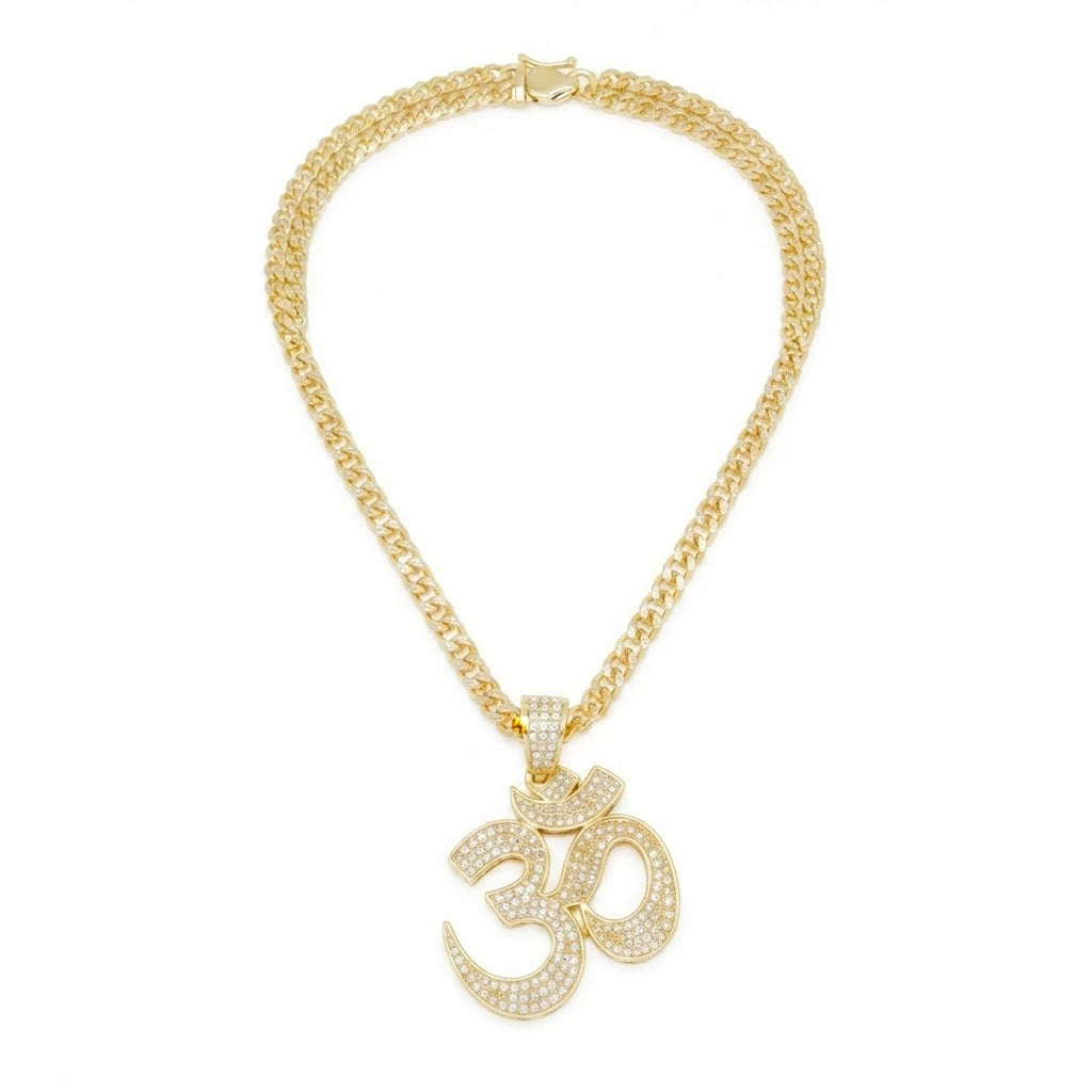 Om Symbol Diamond Pendant