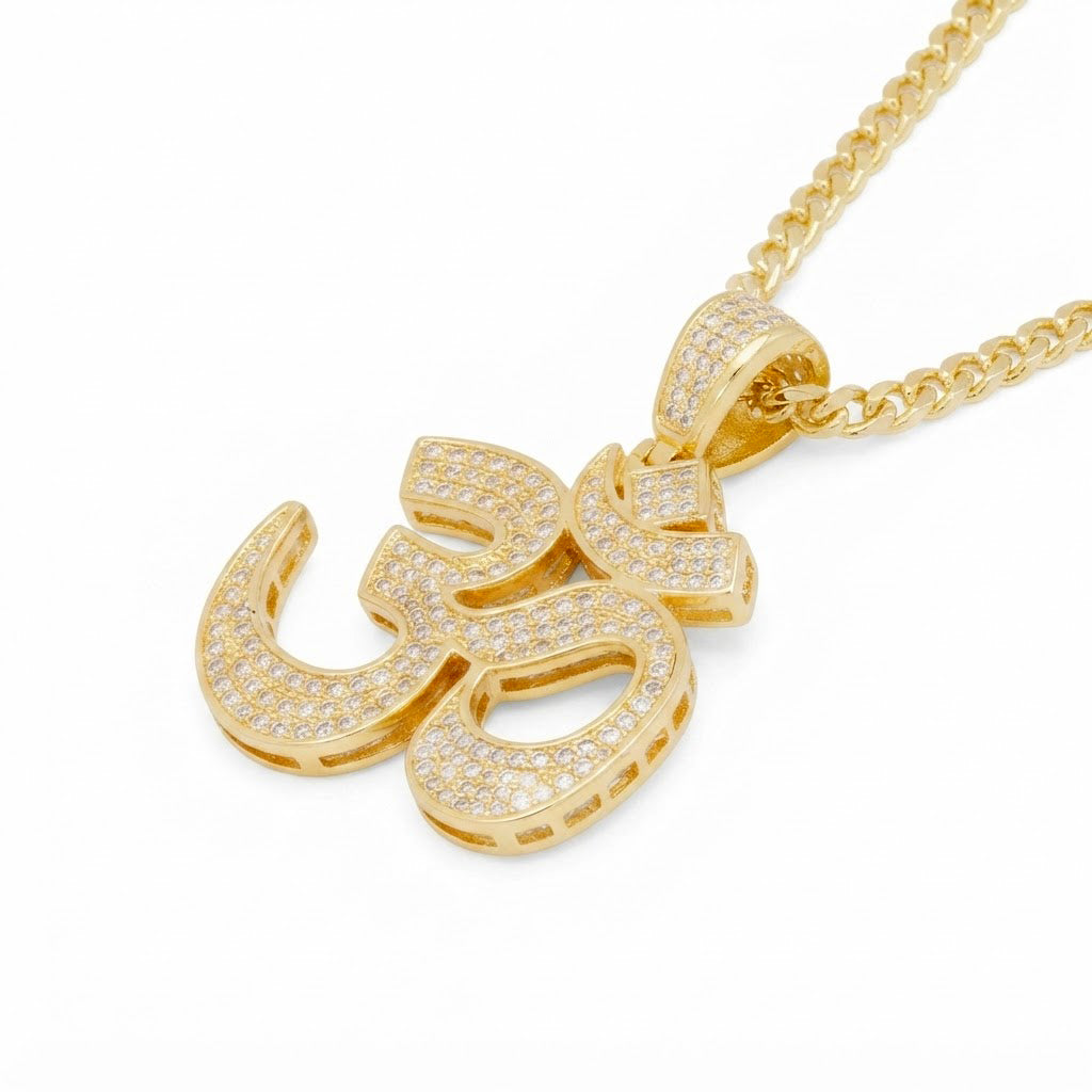 Om Symbol Diamond Pendant
