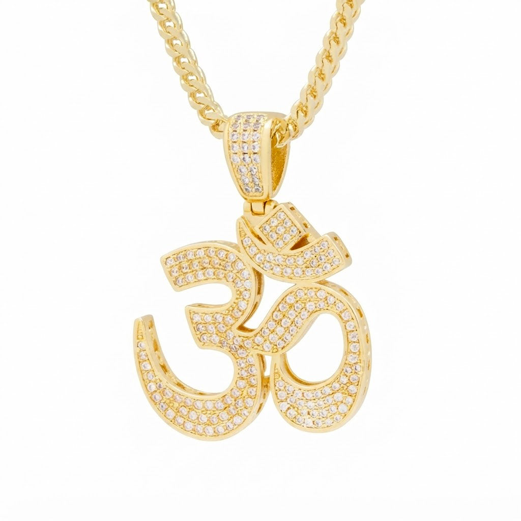 Om Symbol Diamond Pendant