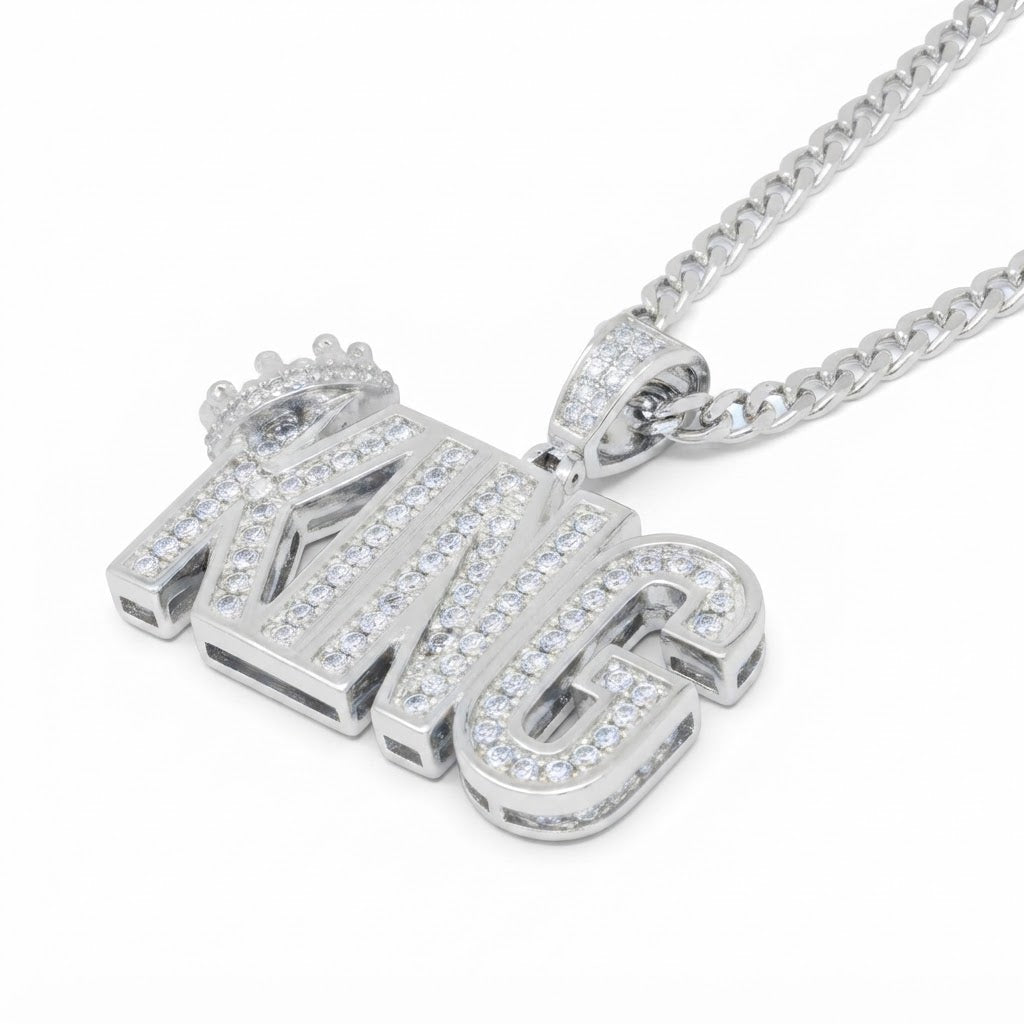 Crowned King Name Pendant