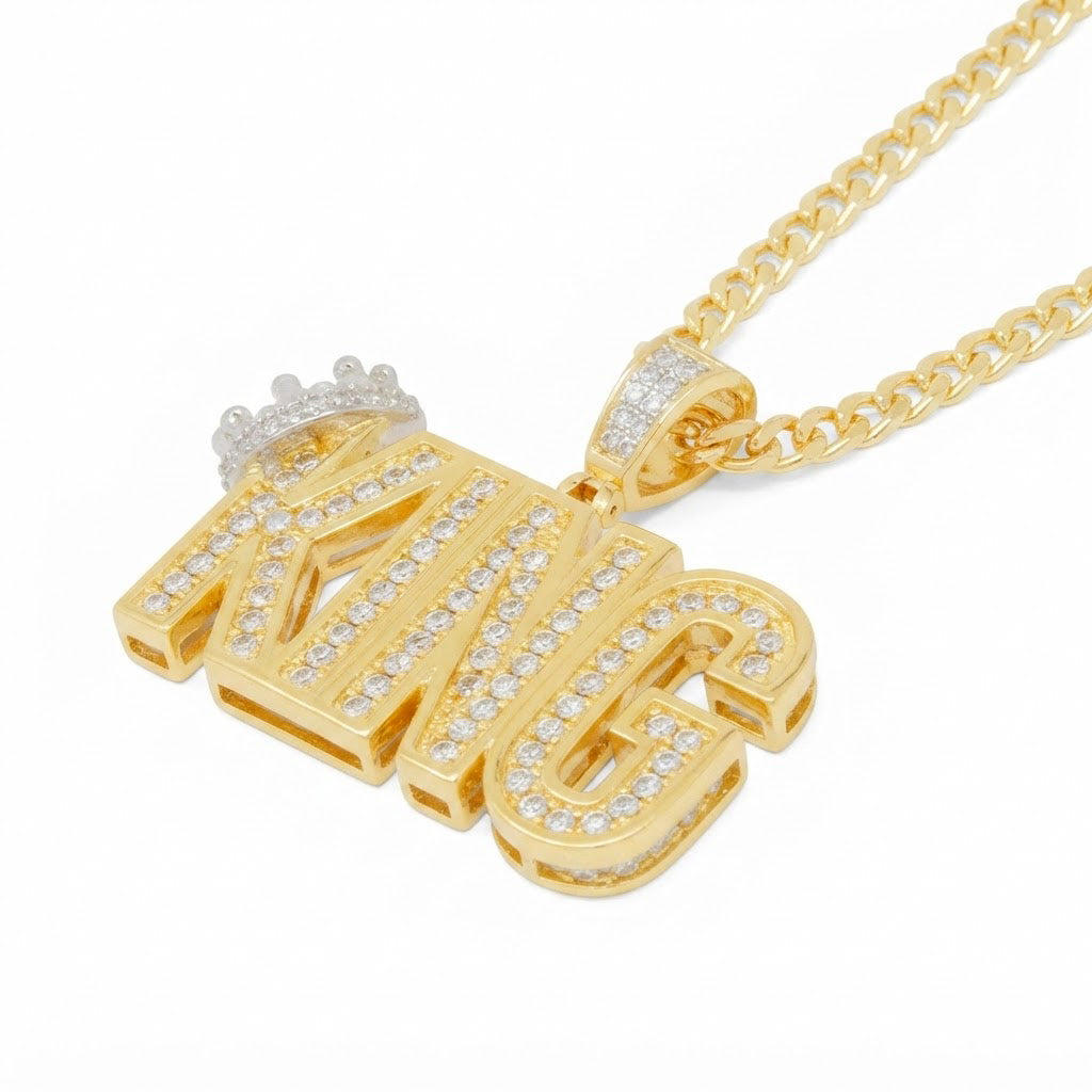 Crowned King Name Pendant