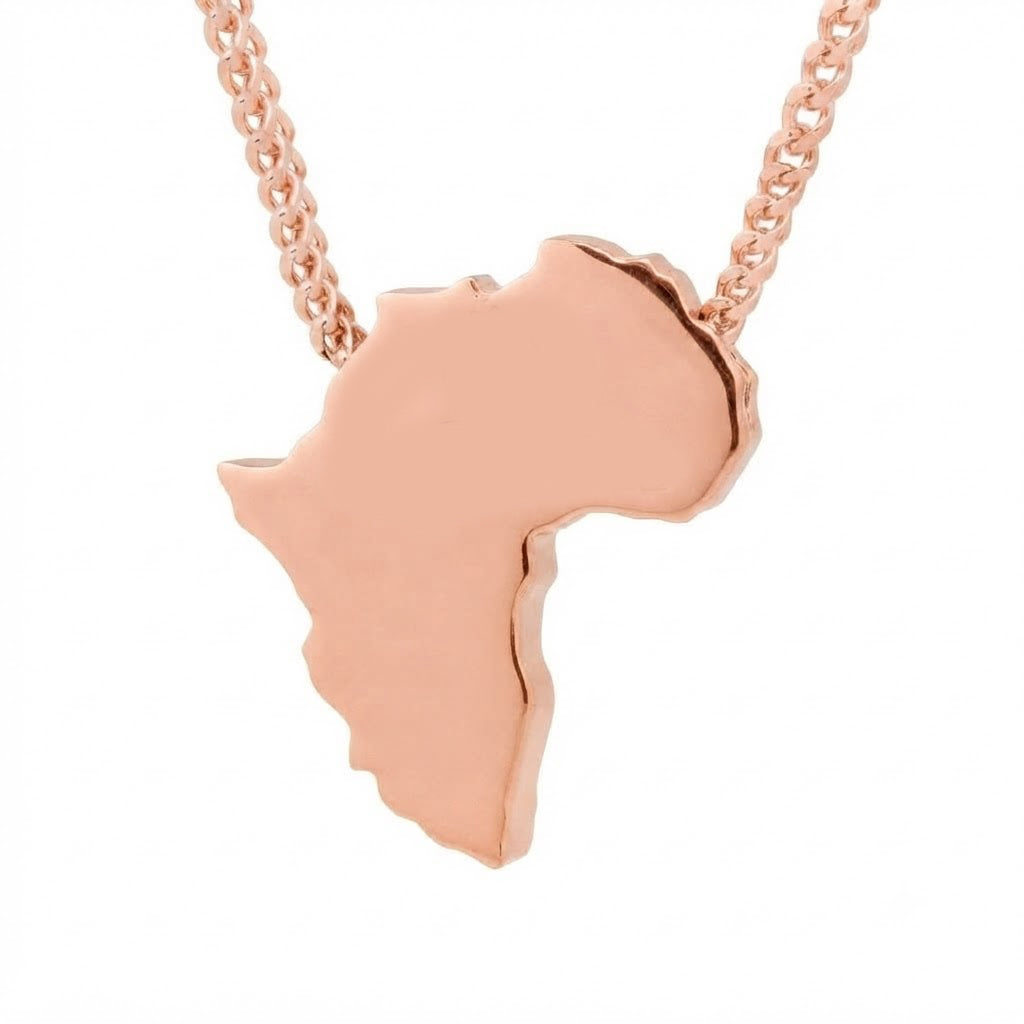 Iced America Map Diamond Pendant