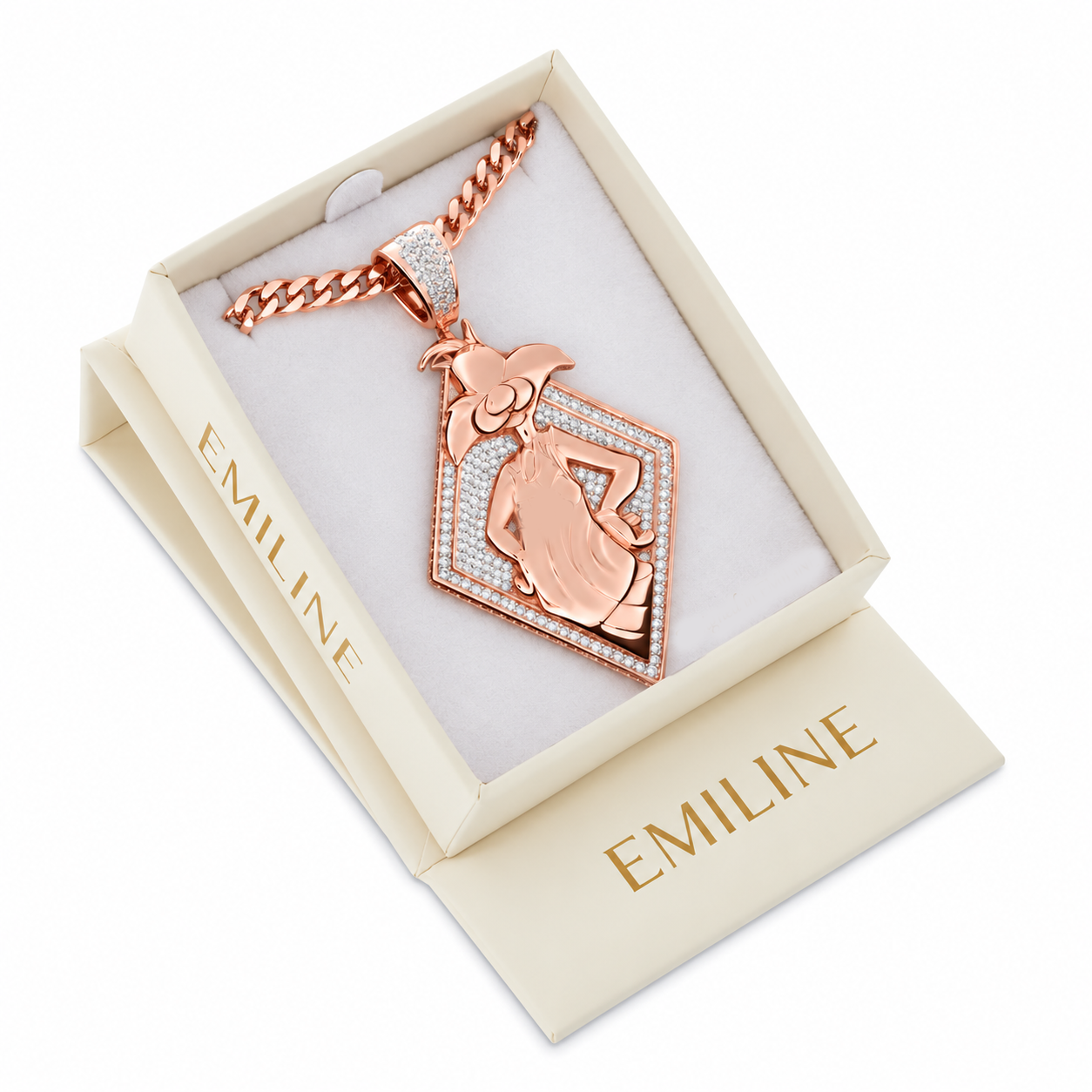 Bunny Girl Card Pendant
