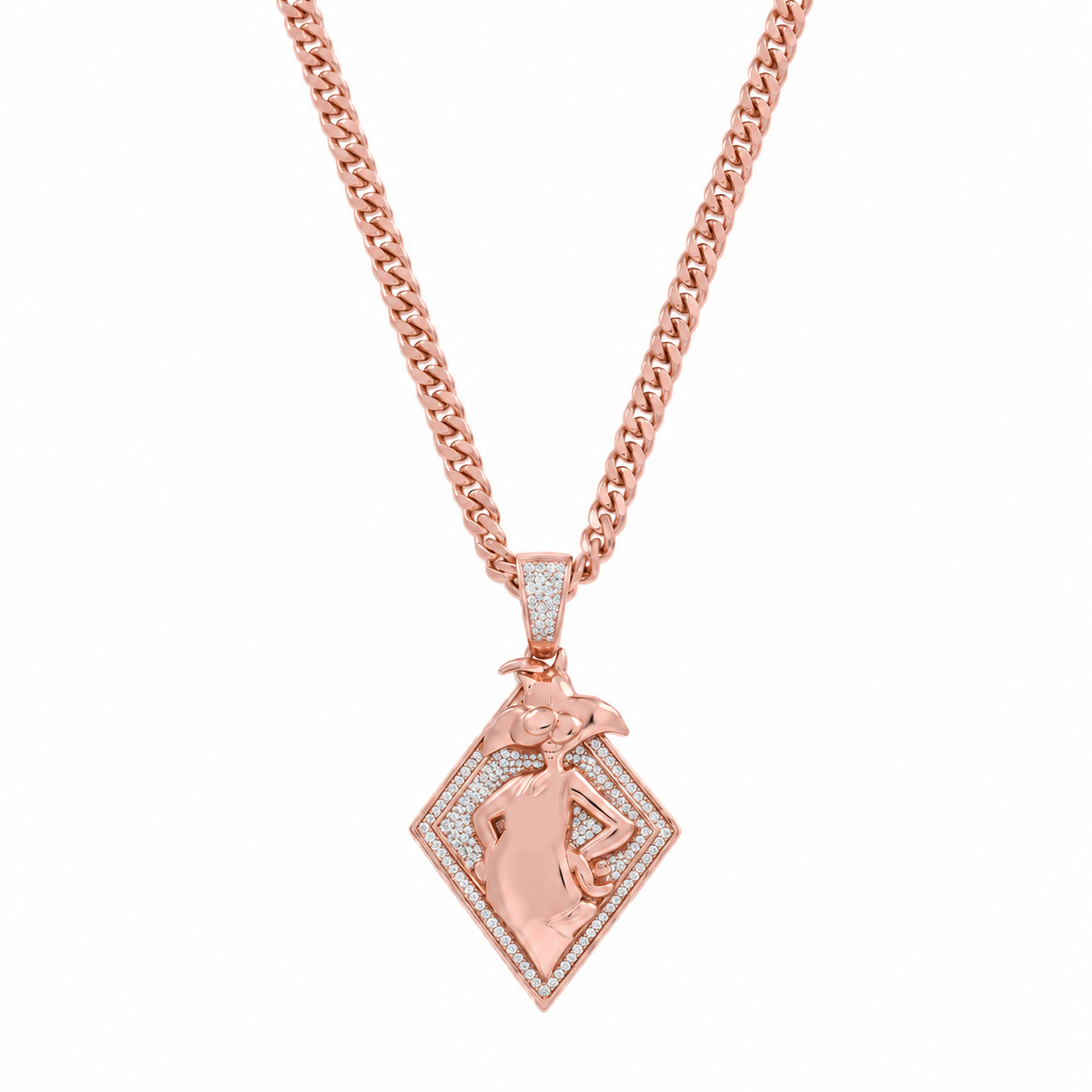 Bunny Girl Card Pendant