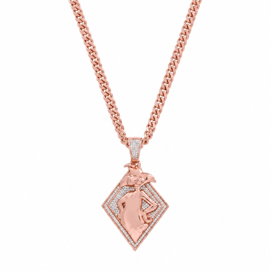 Bunny Girl Card Pendant