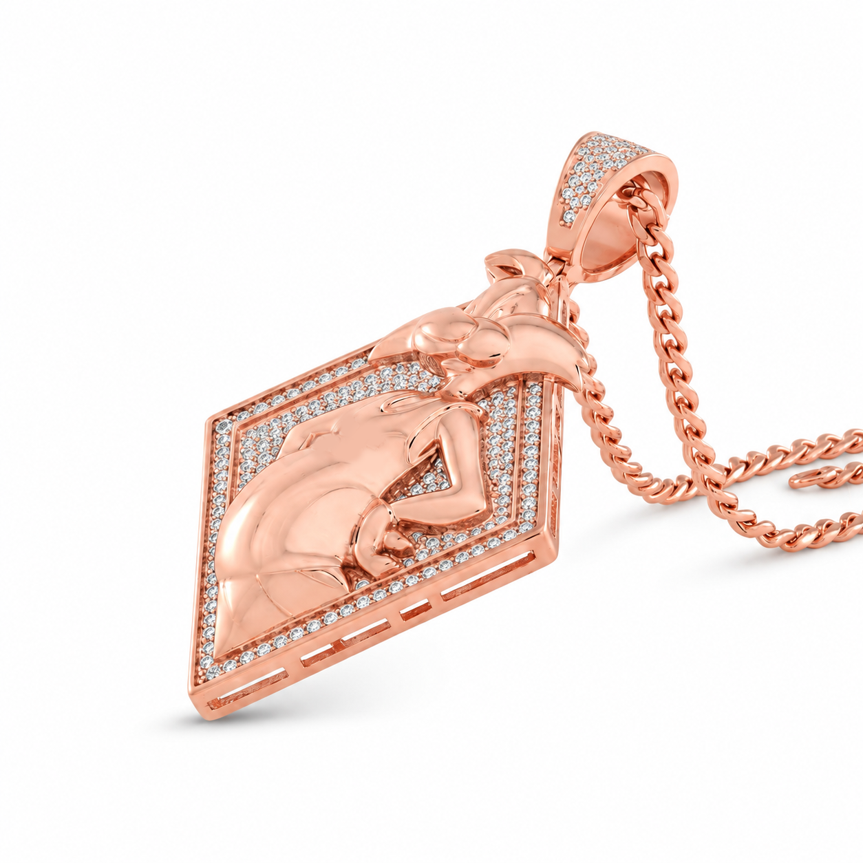 Bunny Girl Card Pendant