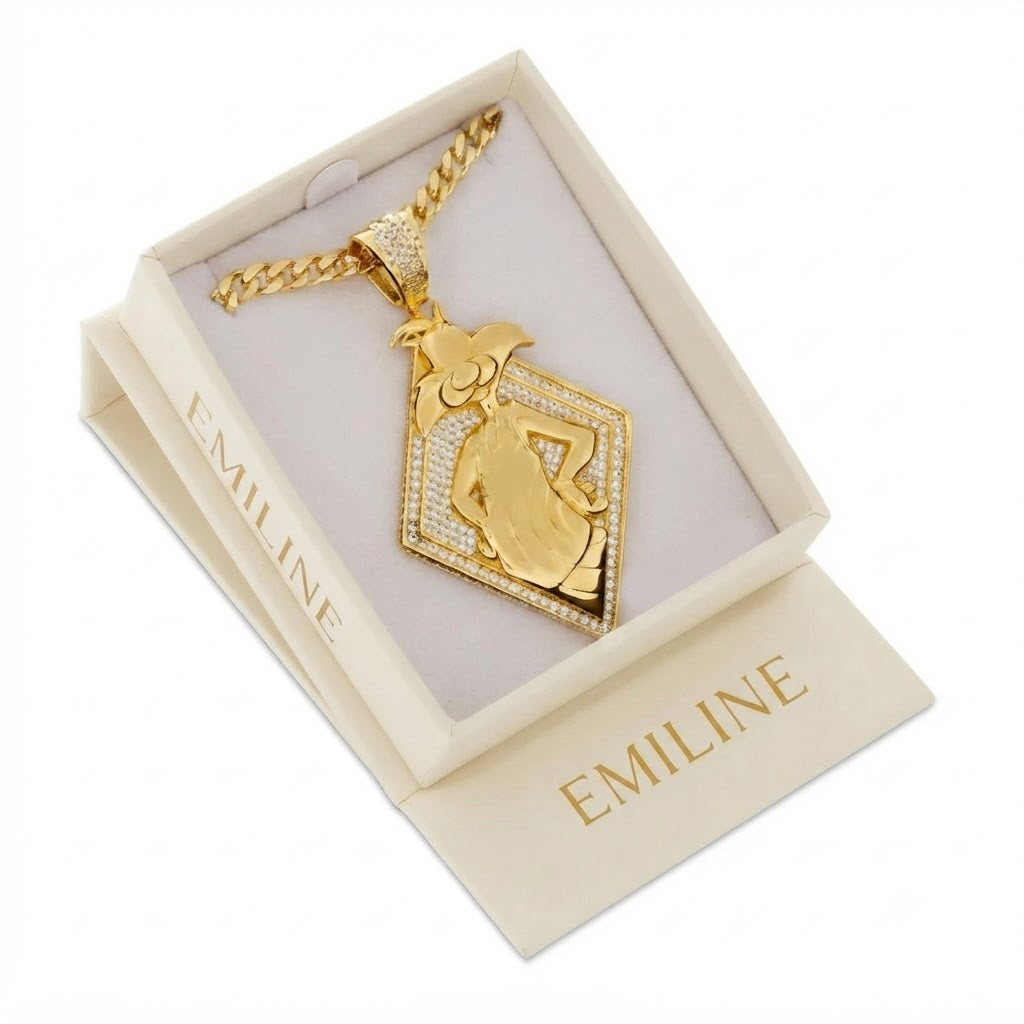 Bunny Girl Card Pendant