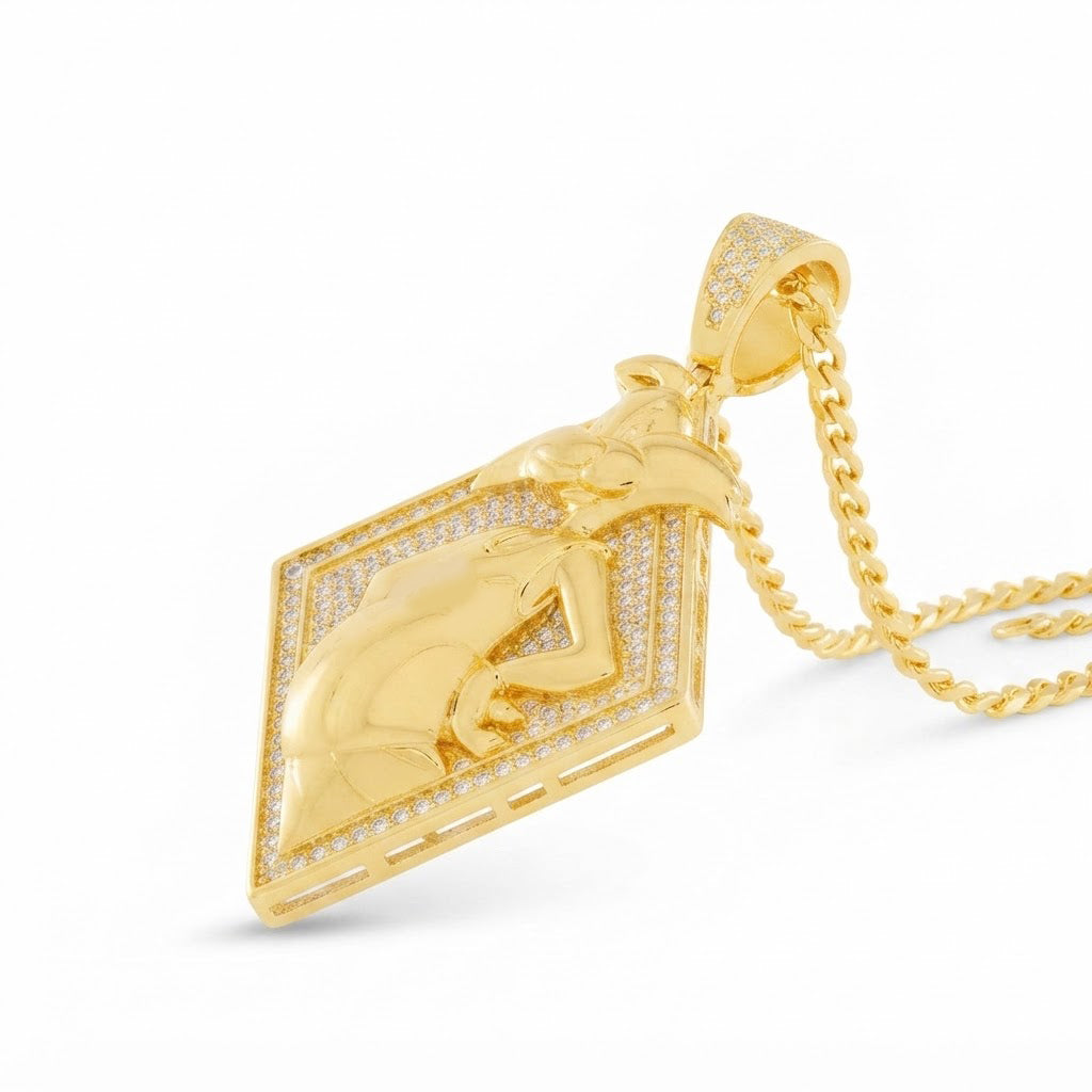 Bunny Girl Card Pendant