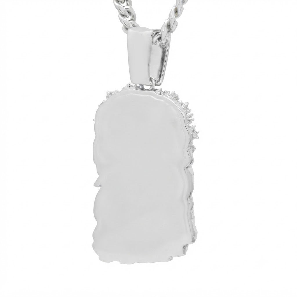 Iced Jesus Christ Face Pendant