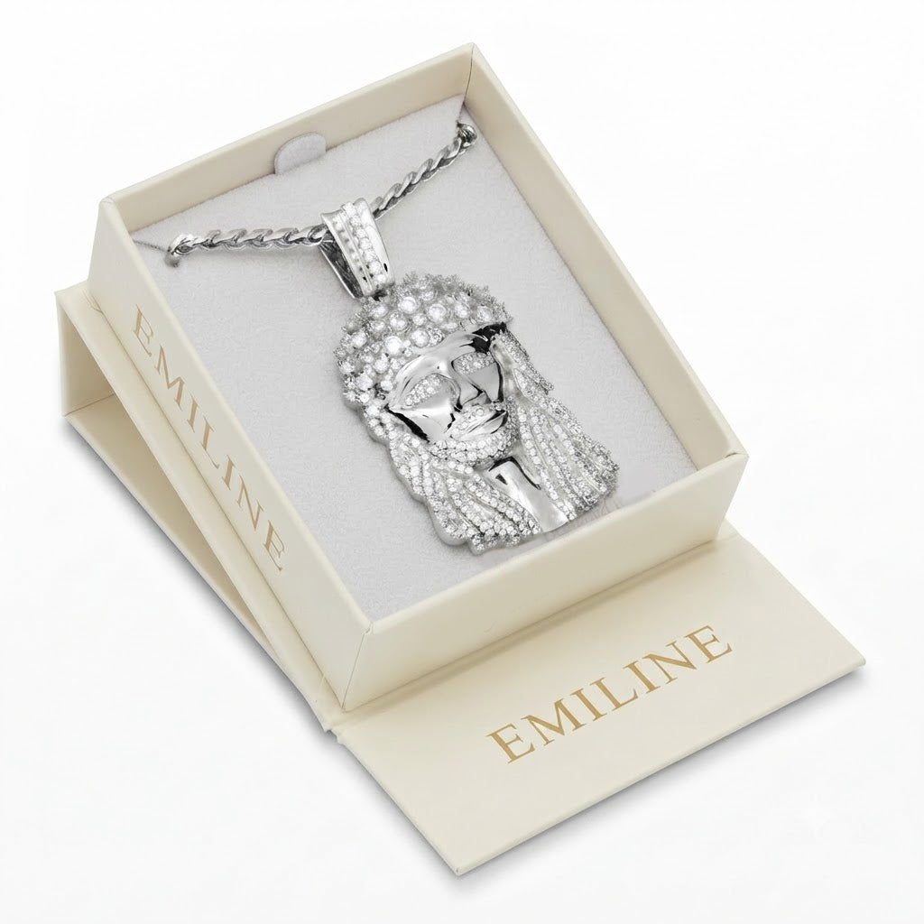 Iced Jesus Christ Face Pendant