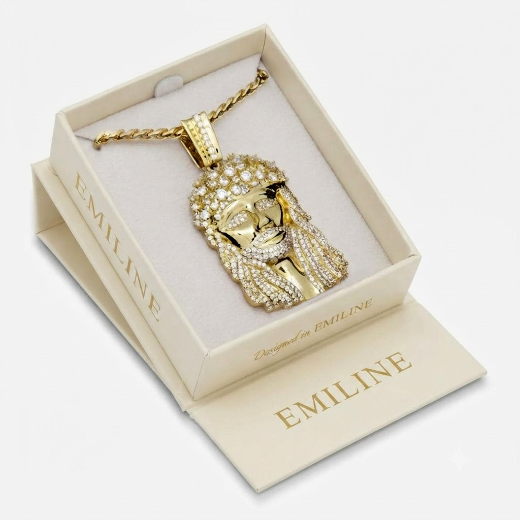 Iced Jesus Christ Face Pendant