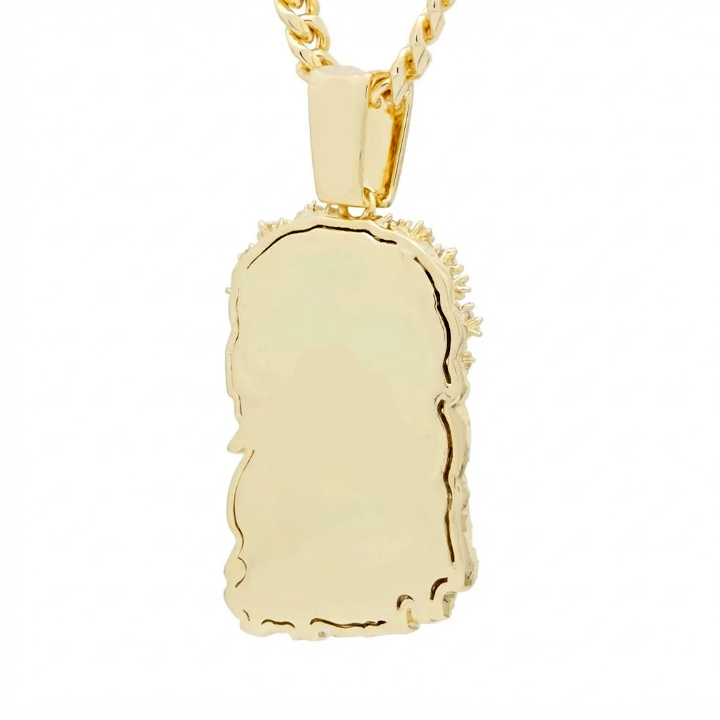 Iced Jesus Christ Face Pendant
