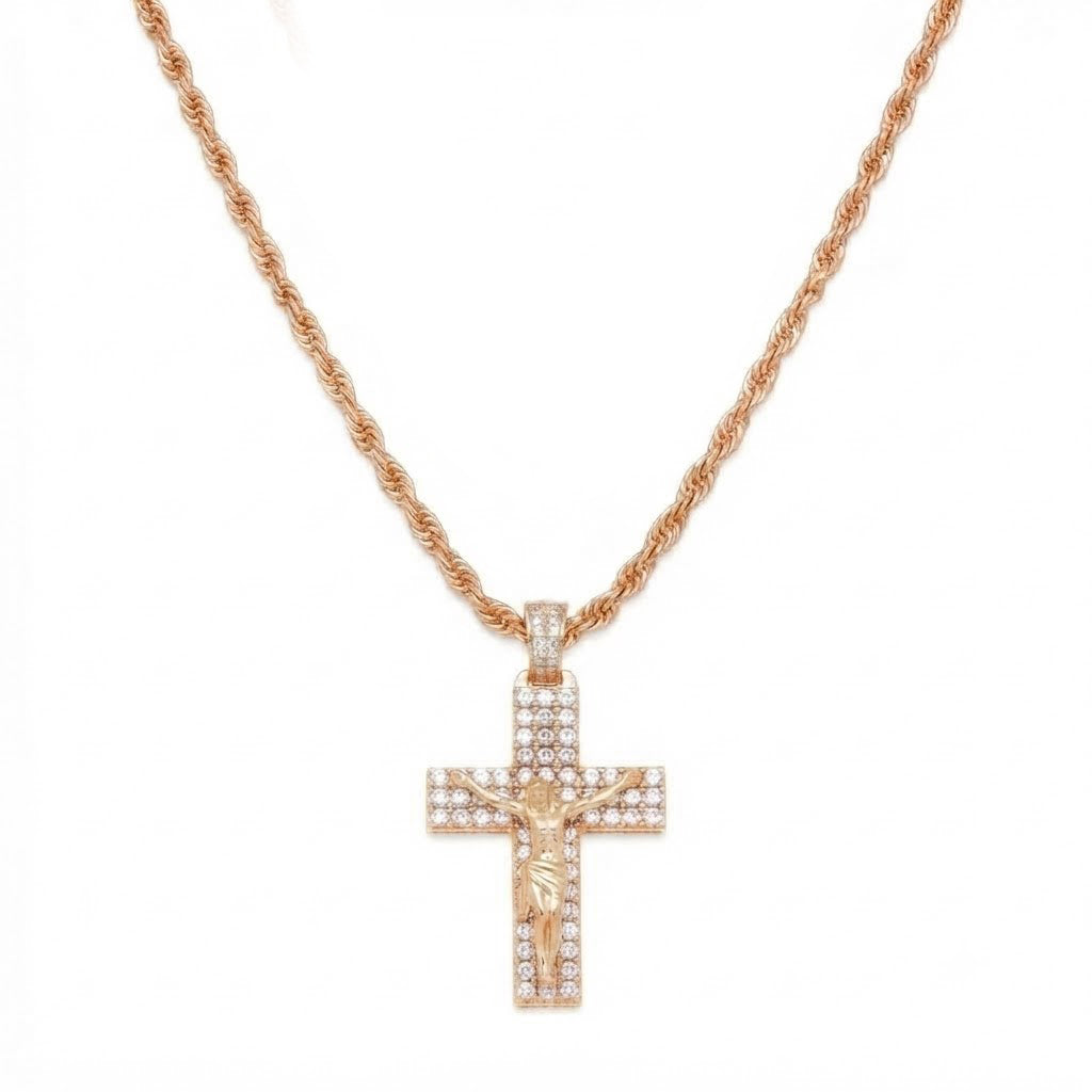 Crucifix Pendant with Jesus Figure