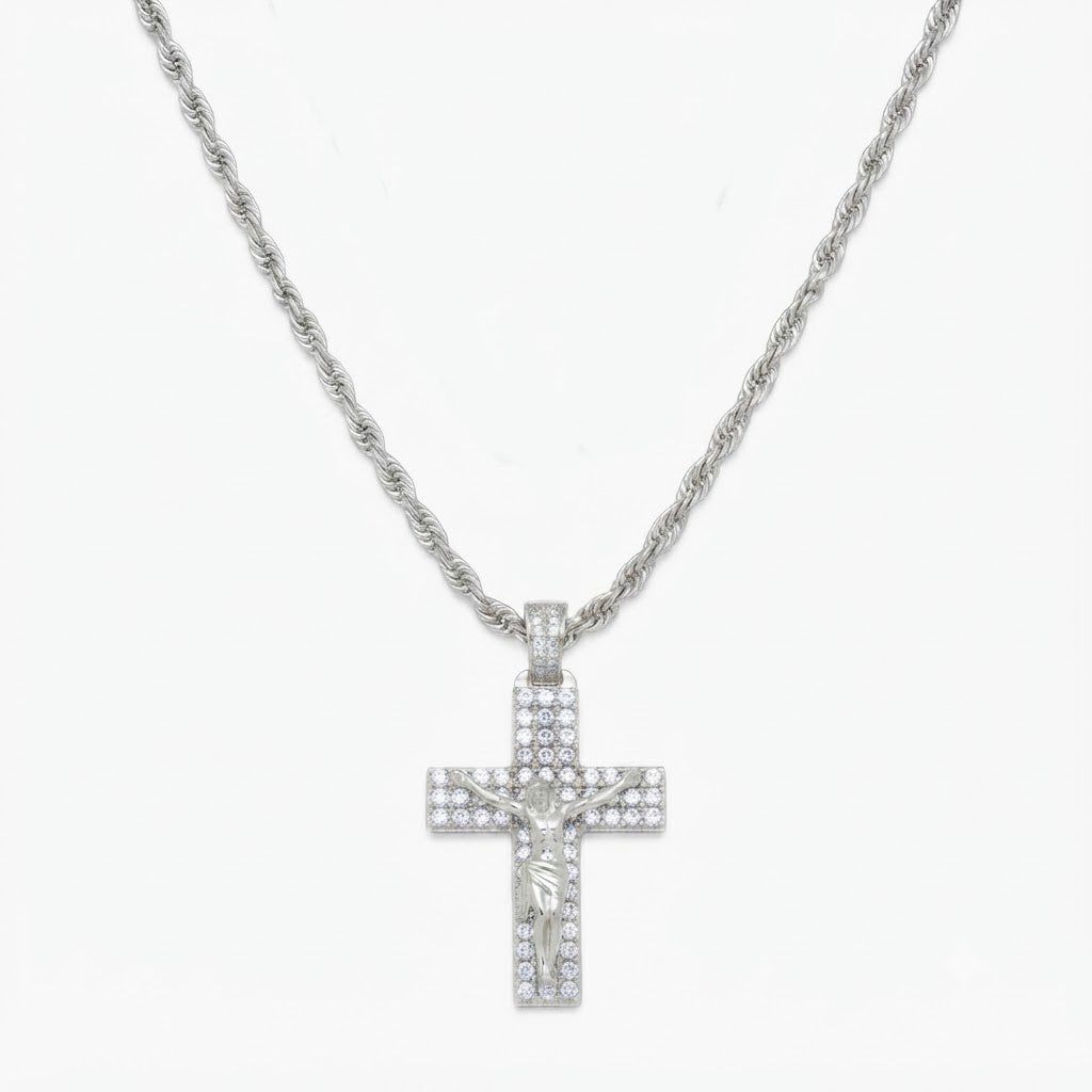 Crucifix Pendant with Jesus Figure
