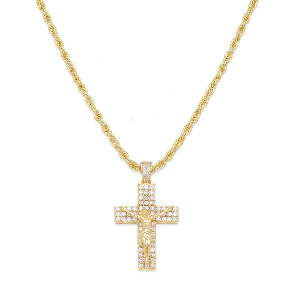 Crucifix Pendant with Jesus Figure